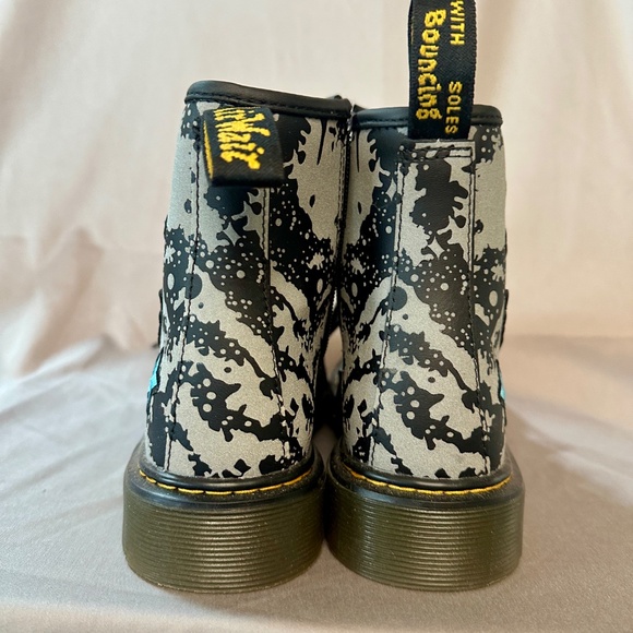 Youth Space Themed Dr. Marten Boots with Side Zip - Picture 4 of 8